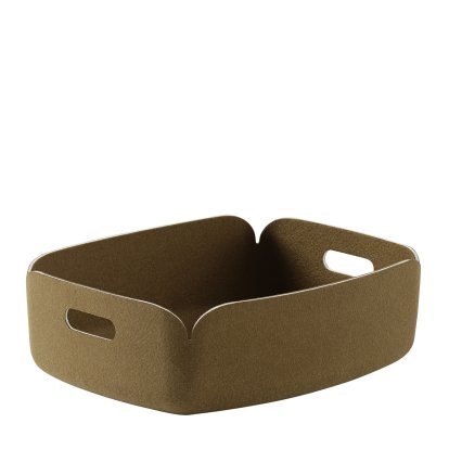 Restore Tray, L 40 cm x W 31 cm , Brown green