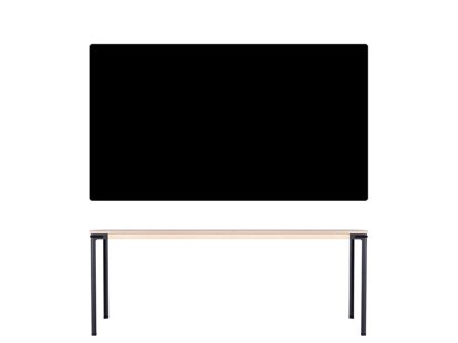 Seiltänzer Table, 75 x 190 x 90 cm, Linoleum black, Black