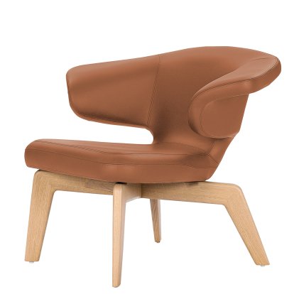 Munich Lounge Chair, Classic Leather cognac, Oak
