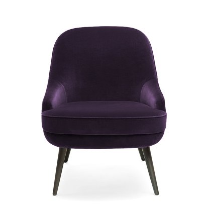 375 Chair, Low back, Fabric Harald aubergine