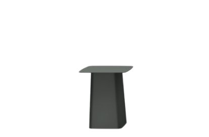 Metal Side Table Outdoor, Small (H 38 x B 31,5 x T 31,5 cm), Dimgrey