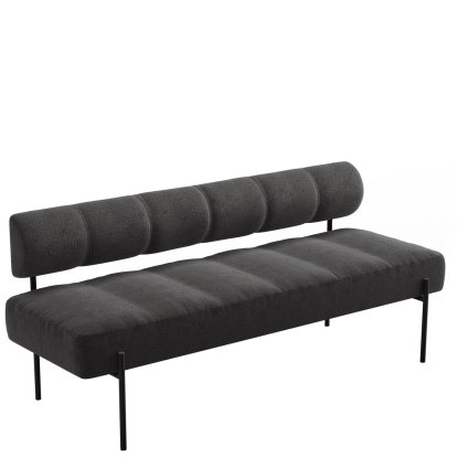 Daybe Dining Sofa, Brusvik 08 - dark grey, Black