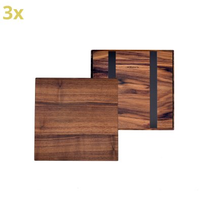 Wooden Overlay for USM Haller Shelves, size XL, 35 cm x 35 cm, American walnut