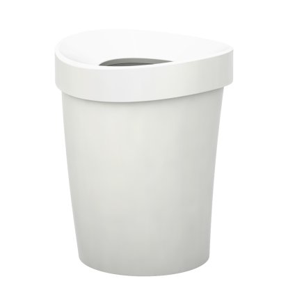 Happy Bin, L (H 37,5 x Ø 30 cm), White
