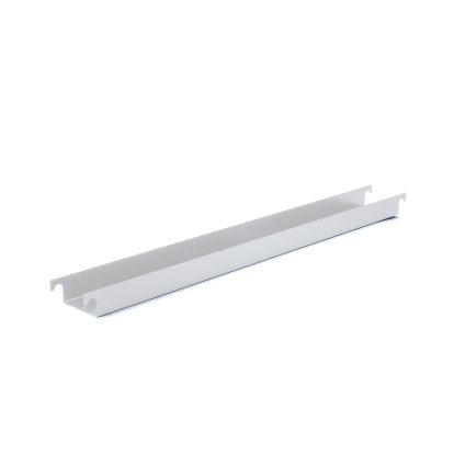 Cable Trough for Eiermann Table Frames, For table frame 110 cm (Eiermann 1), Silver