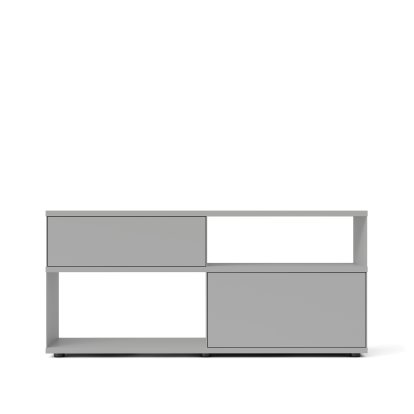 Flow Q Sideboard, 160 cm, 73,9 cm (1 drawer and 1 flap), Cool Grey