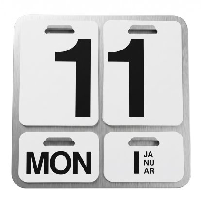 Formosa Wall Calendar, German, Silver / black text