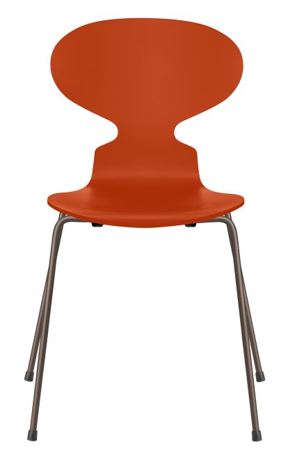 Ant Chair 3101, Lacquer, Paradise orange, Brown bronze