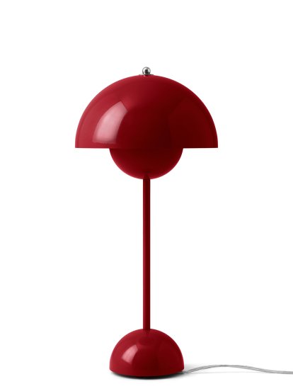 Flowerpot VP3 Table lamp, Vermilion red