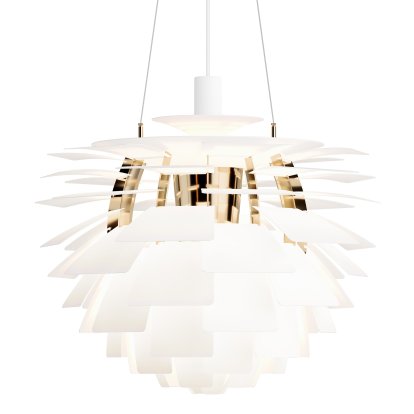 PH Artichoke Pendant Lamp, Soft white / Brass, Ø 60 cm
