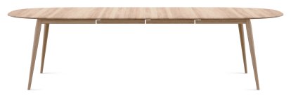 PLAYdinner Lamé Table, White oiled oak, L 180-280 cm