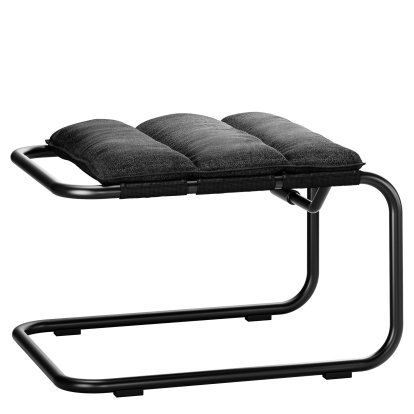 S 35 NH All Seasons Foot Stool , Black, White, With Cushion Taupe