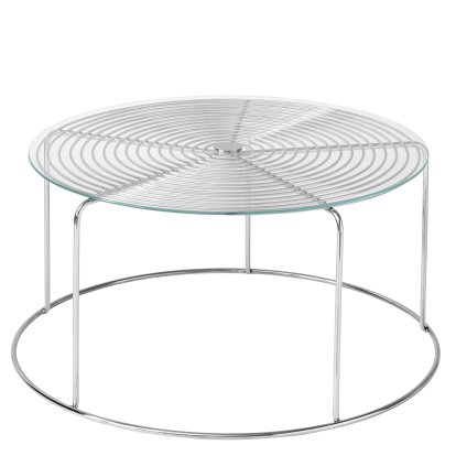 Wire Coffee Table, With glass top