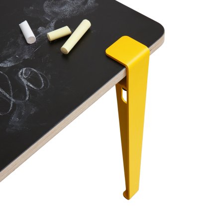 Tiptoe Children's Table, Slate Vice Versa, Sun Yellow