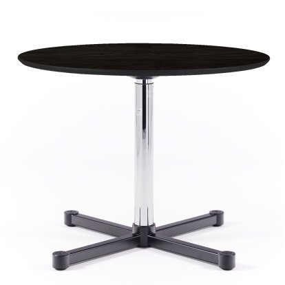 USM Kitos E High Table, Wood, Black lacquered oak