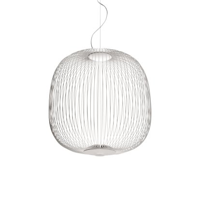 Spokes Pendant Lamp, Ø52 cm, White, Not dimmable