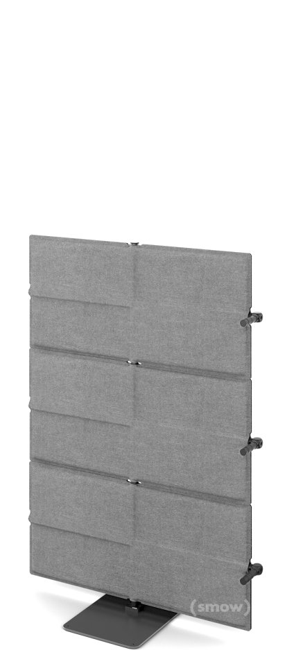 USM Privacy Panels Acoustic Wall Extension, With corner connector (for 90° angle), 1,09 m (3 elements), Anthracite