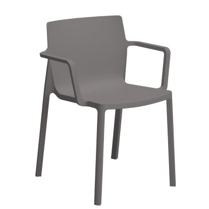 LP Chair – Recycled, With armrests, London grey
