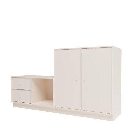 Rest I Wardrobe Shelf, Oat, without seat cushion