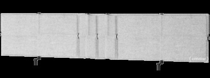 USM Privacy Panels Table Screen, Für USM Haller Table Plus/Advanced, 200 cm, Light grey