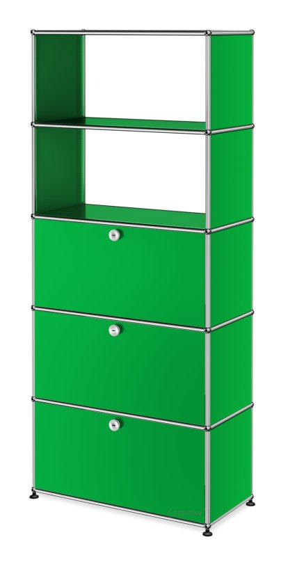 USM Haller Storage Unit with Drop-down Doors and Drawer, USM green
