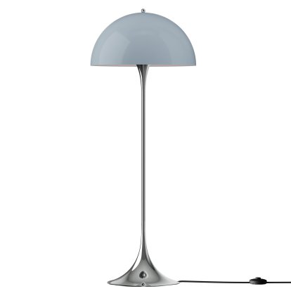 Panthella 500 Floor Lamp V3, Chrome opal blue grey