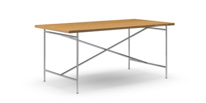 Eiermann 2 Dining Table, Oak natural, 160 x 83 cm, Chrome