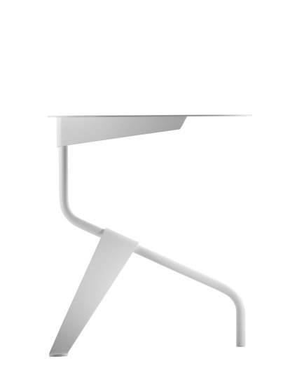 K5 Side Table, K5A: Ø 40 x H 45 cm, White