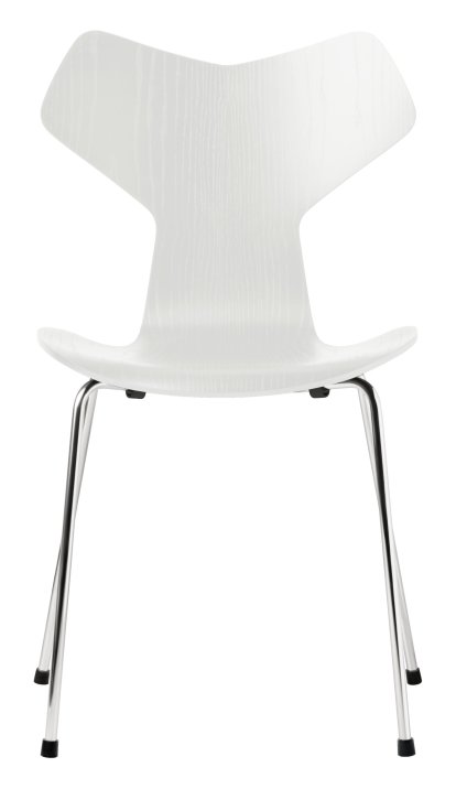 Grand Prix 3130 Chair, Coloured ash, White, Chrome
