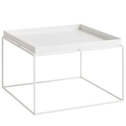 Tray Tables, H 35/39 x W 60 x D 60 cm, White