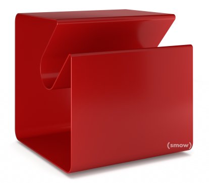V44 Side Table, Ruby red (RAL 3003), Glides