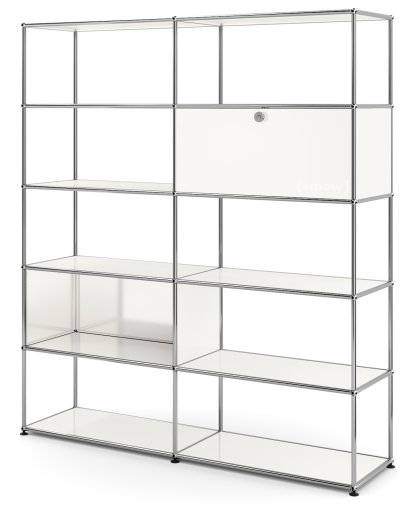USM Haller Living Room Shelf L, Pure white RAL 9010