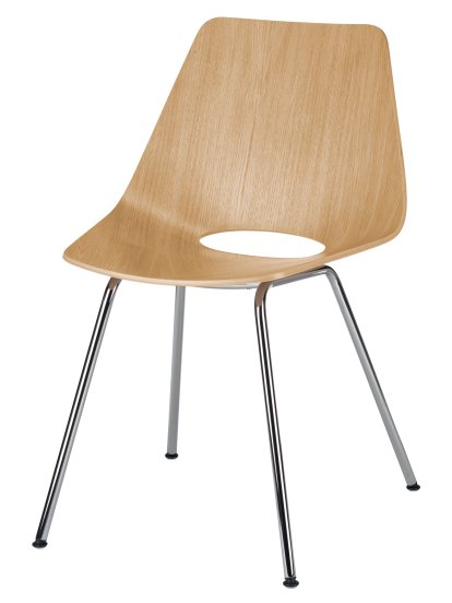 S 661, Clear lacquered oak, Chrome-plated