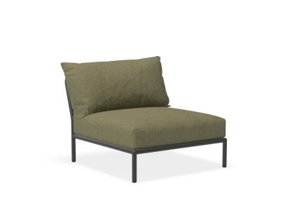 Level 2 Lounge Chair, Dark grey, Leaf