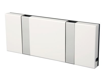 Knax, 2 hooks, Aluminium, MDF white lacquered