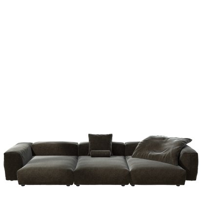 Vetsak Sofa Set 5, Suave - Anthracite, With cushions