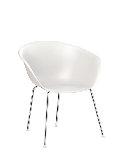 Duna 02 Tube, Chrome, White