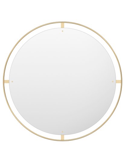 Nimbus Mirror Round, Ø 110 cm, Polished Brass
