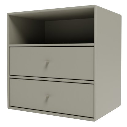 Montana Mini Shelf, Module with 2 drawers, Fennel