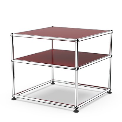USM Haller Side Table Type 2, Metal, USM ruby red