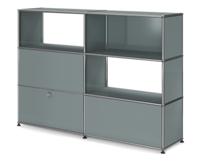 USM Haller Room Divider Type 1, Mid grey RAL 7005