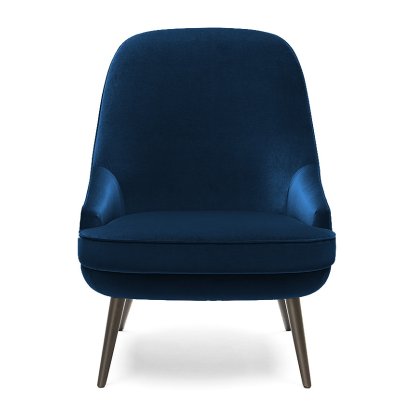 375 Chair, Higher back, Fabric Harald ocean
