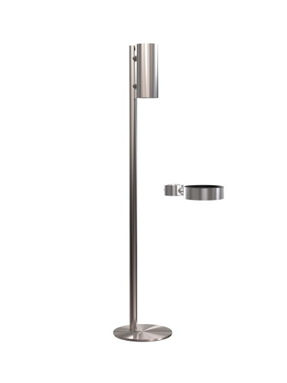 Nova Floor Disinfection Dispenser, Brushed stainless steel, Brushed stainless steel