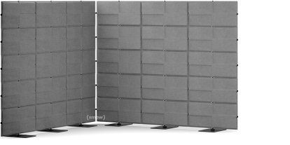 USM Privacy Panels Acoustic Corner, 2,25 m (3 elements), 1,79 m (5 elements), 2,25 m (3 elements), Anthracite
