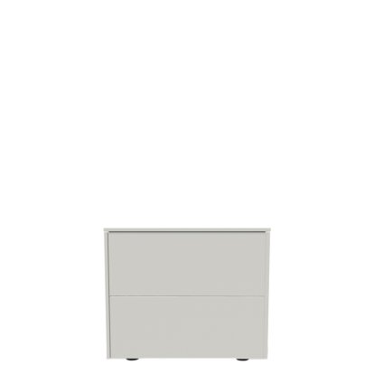 Aventa Sideboard with Drawer, 60 cm, 2 Height grids, Melamine white, Plastic glide