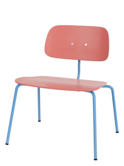 Kevi 2063 Lounge Chair, Rhubarb / azure 