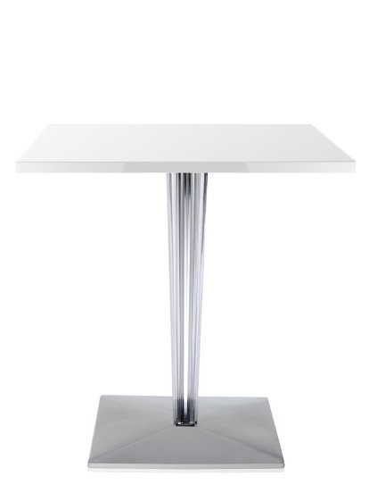 TopTop Dining Table Small, Rectangular H 72 x W 70 x L 70 cm, Scratch-resistant Werzalit, White