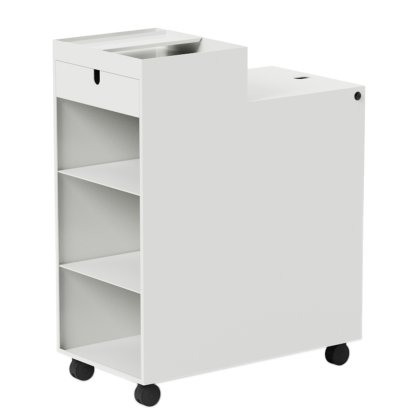Next Roll Container, H 76 cm, White, With adjustable shelf 