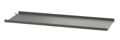 String System Metal Shelf, 78 x 30 cm, Edge shallow, Dark grey