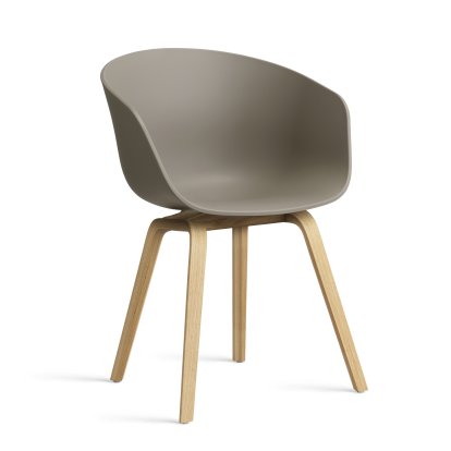 About A Chair AAC 22 Armchair, Khaki 2.0, Lacquered oak